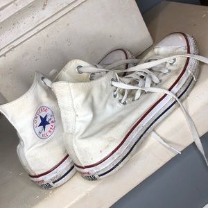 White High Top Converse - Chuck Taylor’s